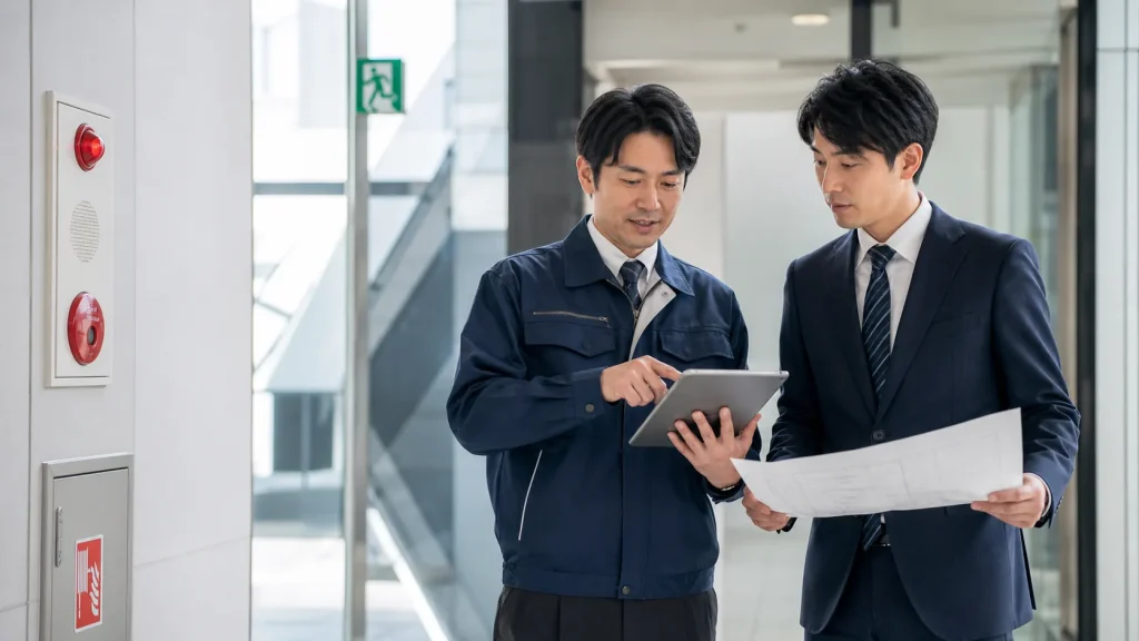 消防設備会社のテナント入替と用途変更の承継を相談する場面